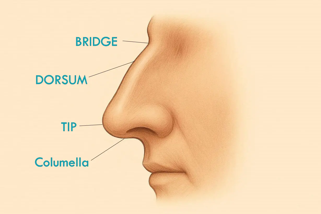 Roman nose side profile educational guide